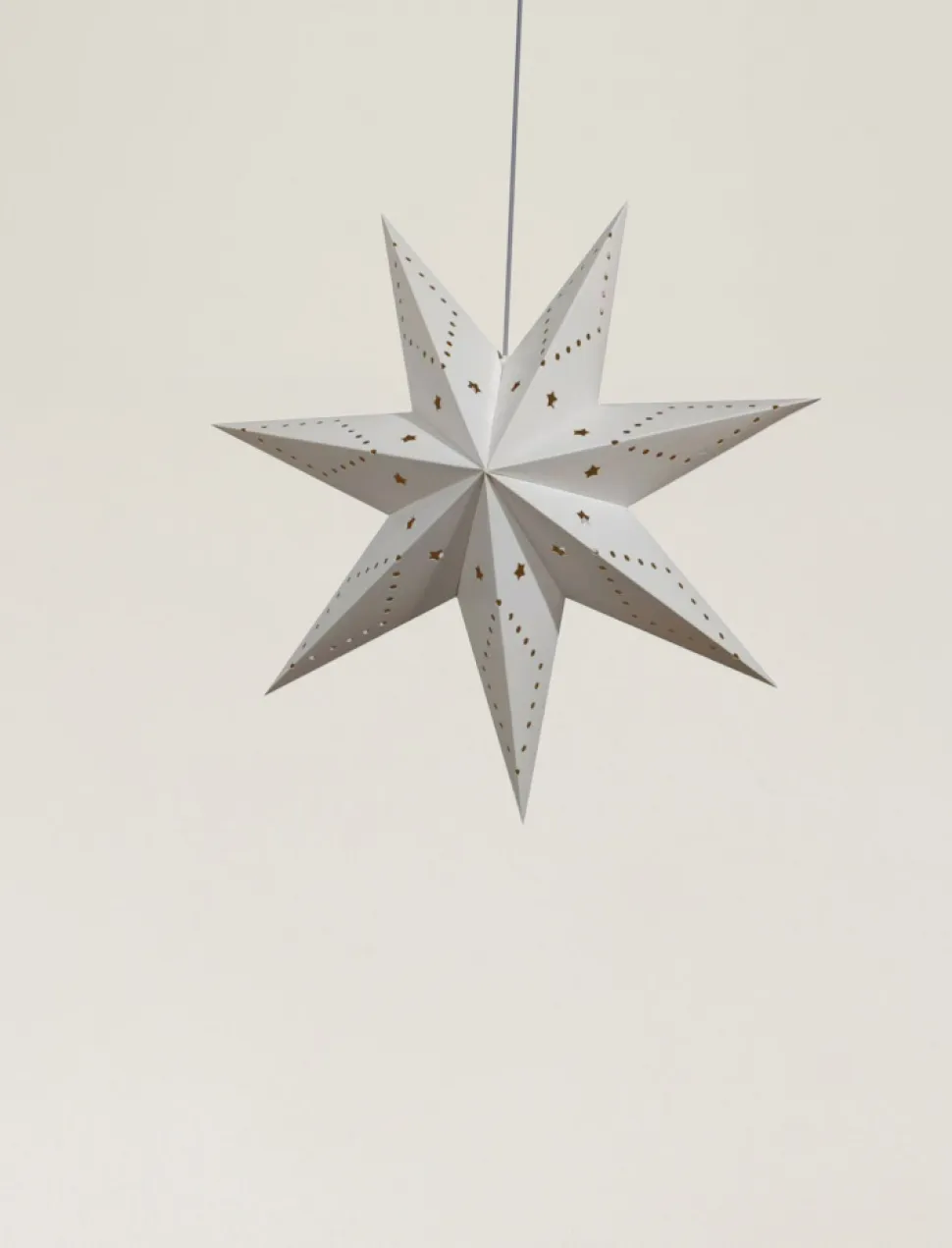 Adventsstjärna 'Skimra' 45cm - Vit
