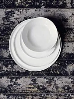 Assiett 'Boho white' - Vit