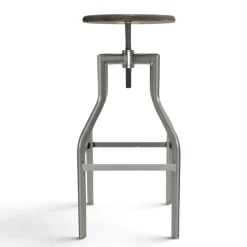 Barstol 'Forshaga' - Silver/Natur