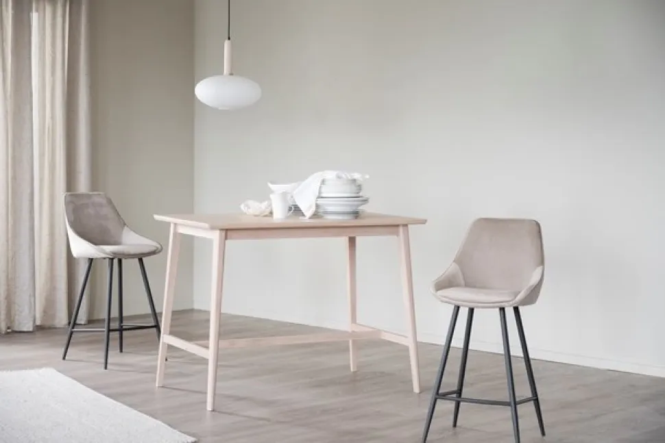 Barstol 'Sierra' - Beige/Sammet