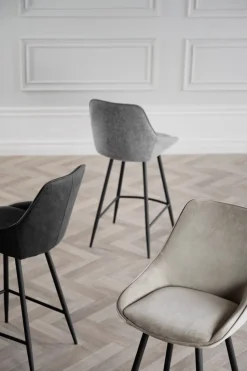 Barstol 'Sierra' - Beige/Sammet
