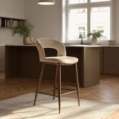 Barstol 'Vestby' - Beige/brun