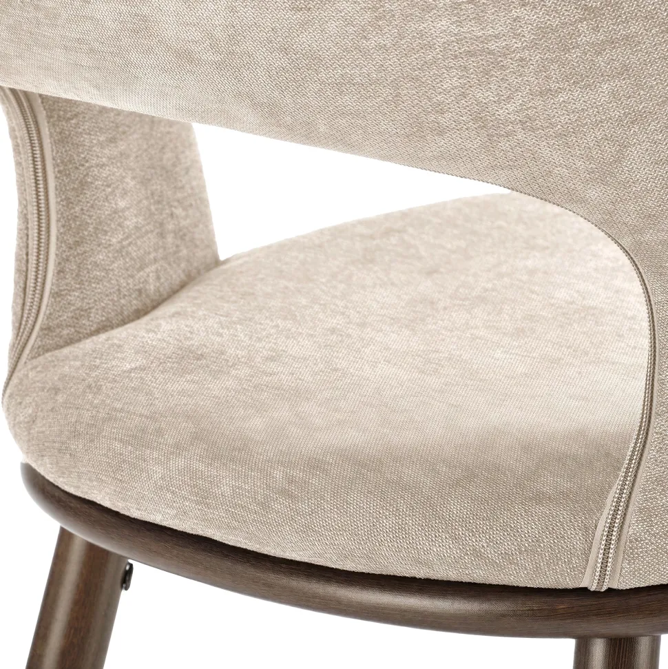 Barstol 'Vestby' - Beige/brun