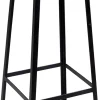 Barstol 'Wooden Seat' - Svart
