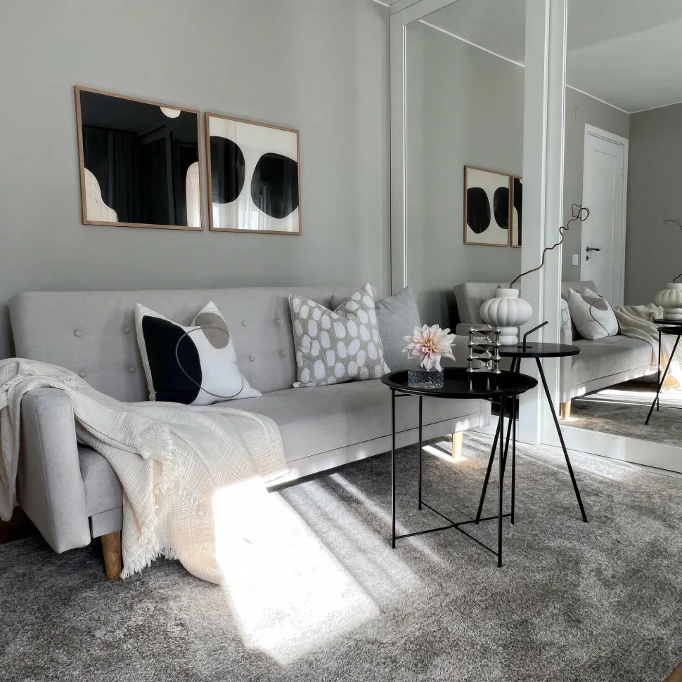 Bäddsoffa 'Eukalyptus' - Beige