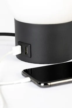 Bordslampa 'Urban Charger' - Svart