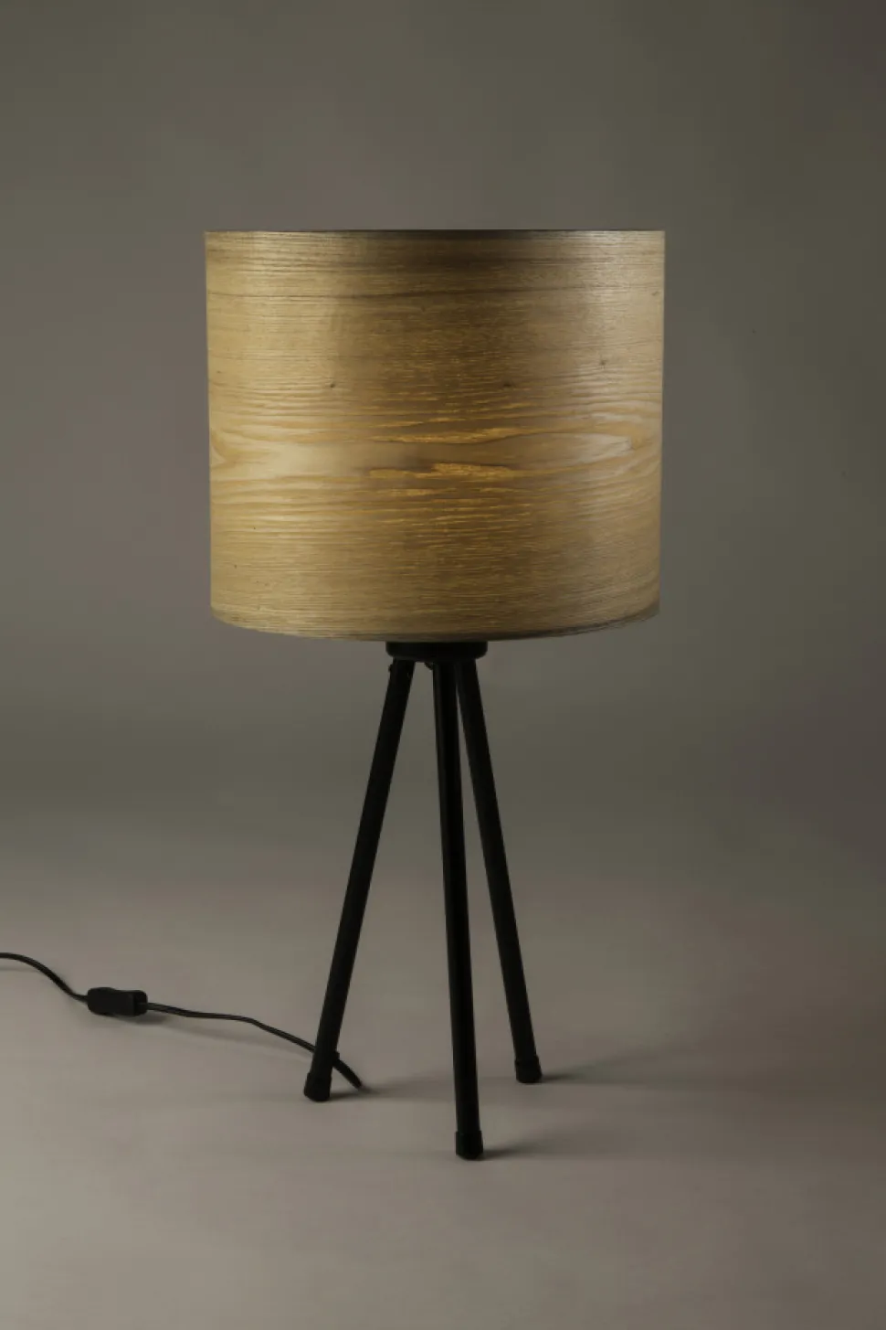 Bordslampa 'Woodland' - Svart/Natur