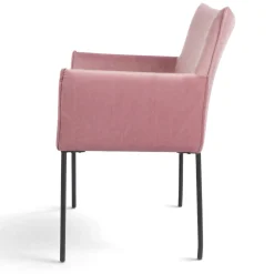 Fåtölj 'Dion' - Sammet/Rosa