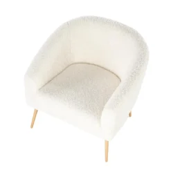 Fåtölj 'Lugnet' - Creme/Natur