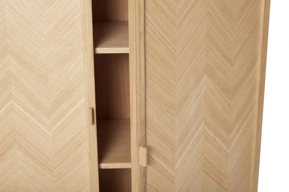 Garderob 'Herringbone' - Natur