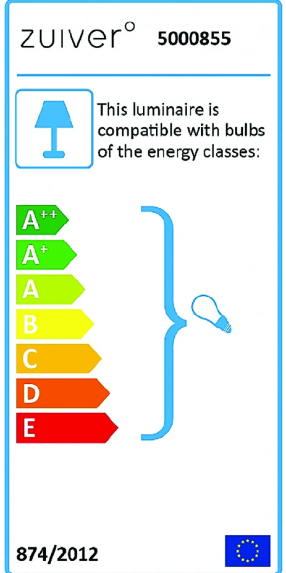 Golvlampa 'Arc' - Vit