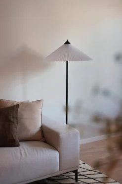 Golvlampa 'Matisse' - Vit/Svart