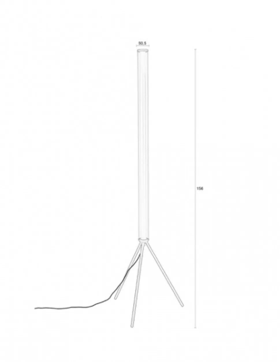 Golvlampa 'Scotty' 51x51 - Beige