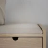 Hallbänk 'Hillmond' 80cm - Ljus ek