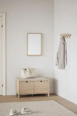 Hallbänk 'Hillmond' 80cm - Ljus ek
