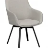 Karmstol 'Alison' - Beige/svart