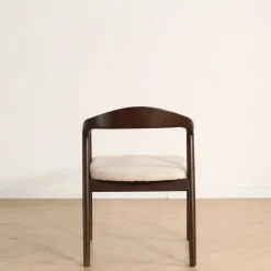 Karmstol 'Aspa' - Mörkbrun/Beige
