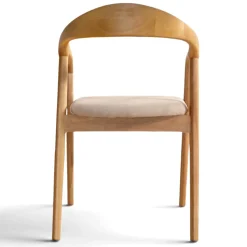 Karmstol 'Aspa' - Natur/beige