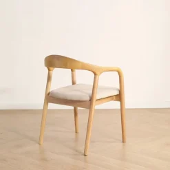 Karmstol 'Aspa' - Natur/beige