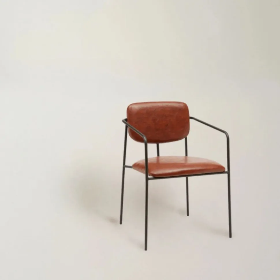 Karmstol 'Ebba' - Brun