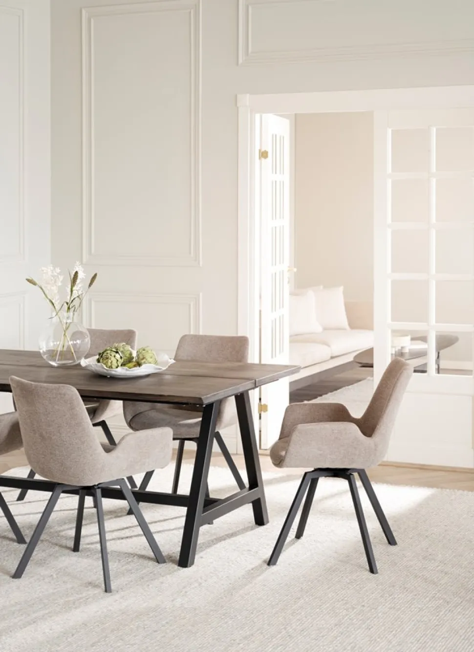 Karmstol 'Norwell' - Beige