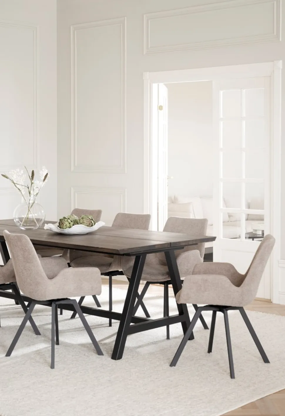 Karmstol 'Norwell' - Beige