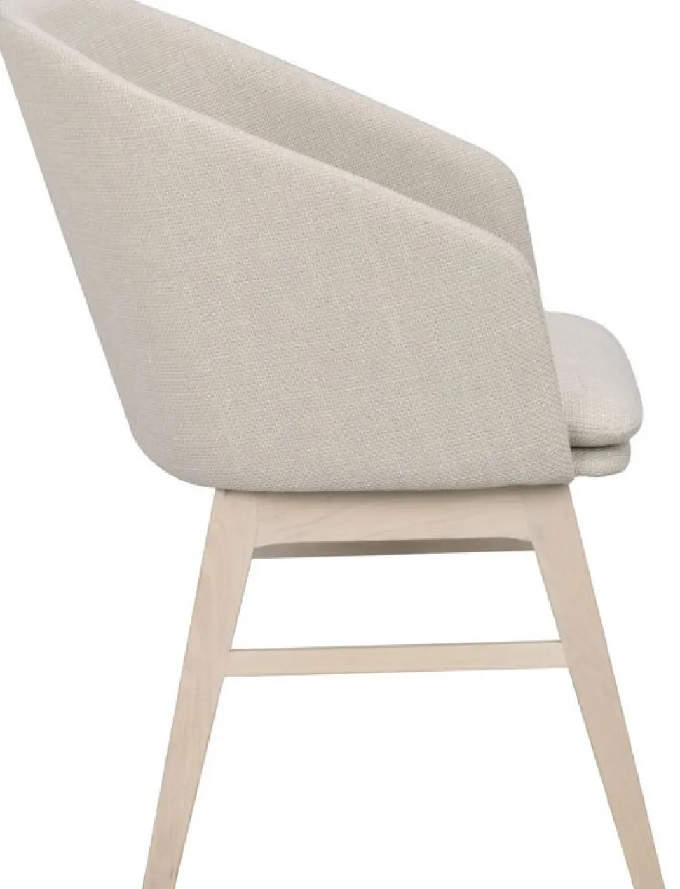 Karmstol 'Windham' - Beige/Vitpigmenterad