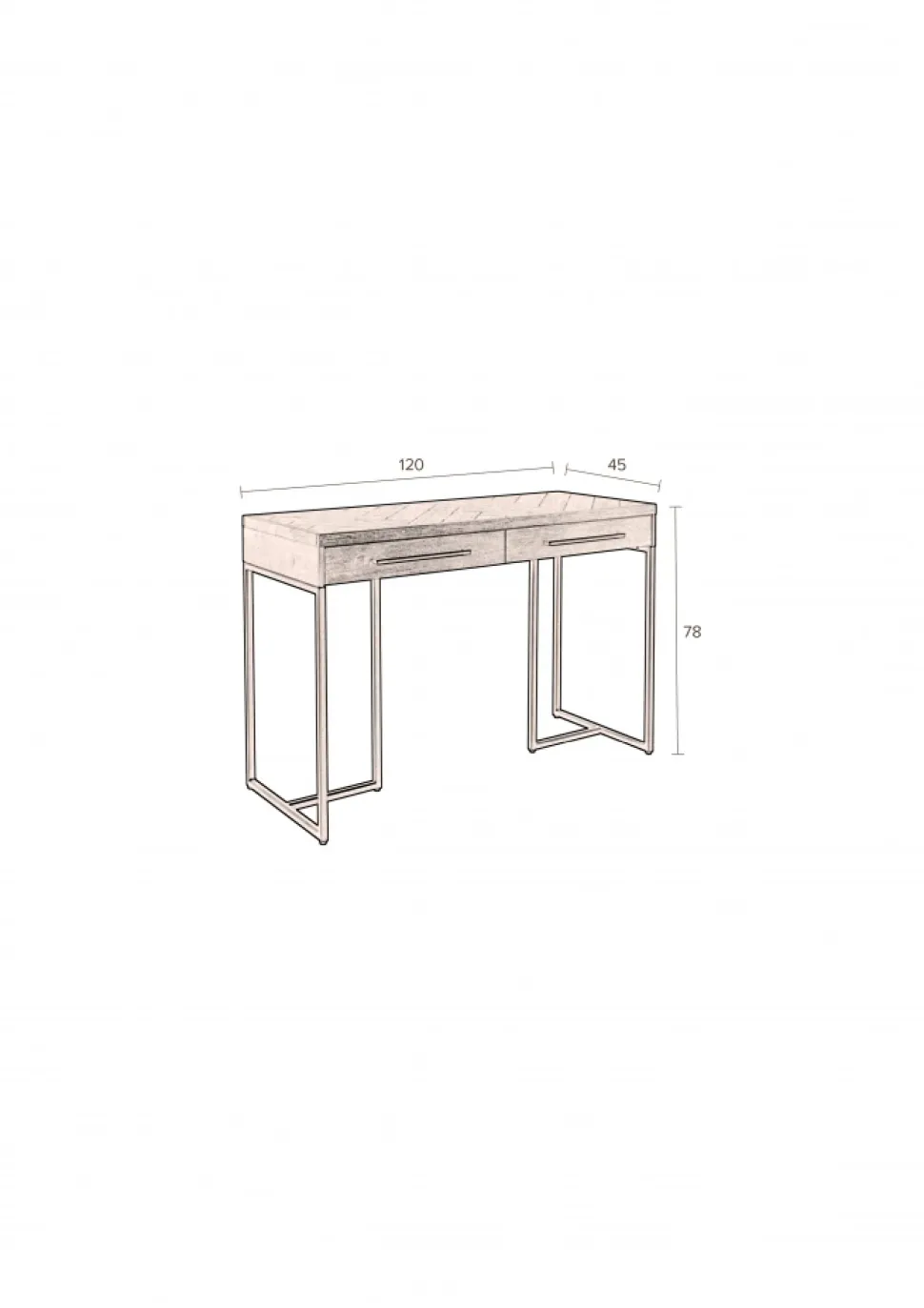 Konsolbord 'Class' - Brun