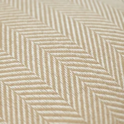 Kuddfodral 'Denisa Fishbone' 45x45cm - Beige/vit