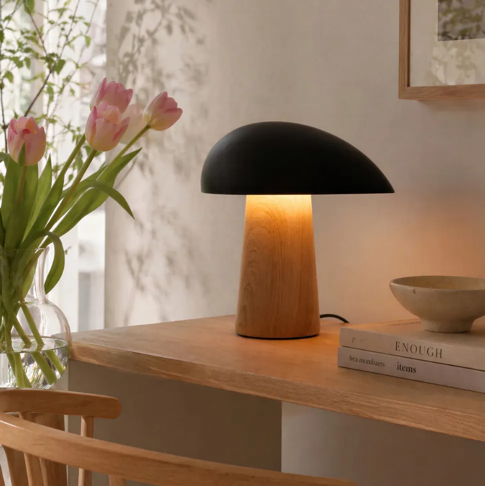 Lampa 'Karlskrona' - Natur/Svart