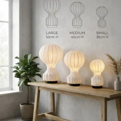 Lampa 'Senigallia' L - Vit/Svart
