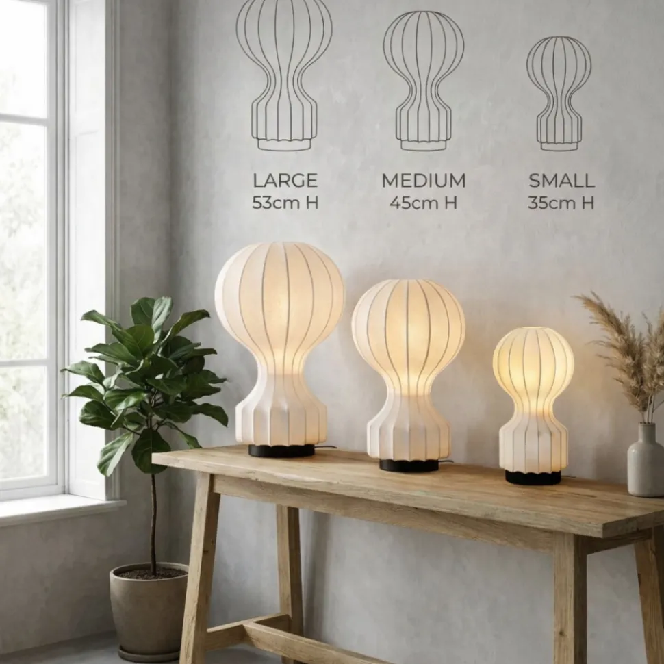 Lampa 'Senigallia' L - Vit/Svart