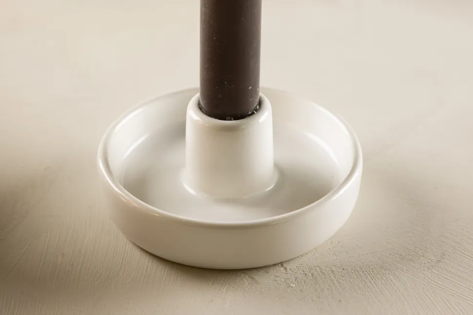 Ljusstake 'Arno' - Vit