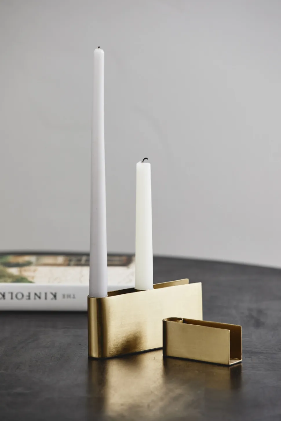 Ljusstake 'GILI' - Gyllene