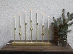 Ljusstake 'Gustavo' - Mässing