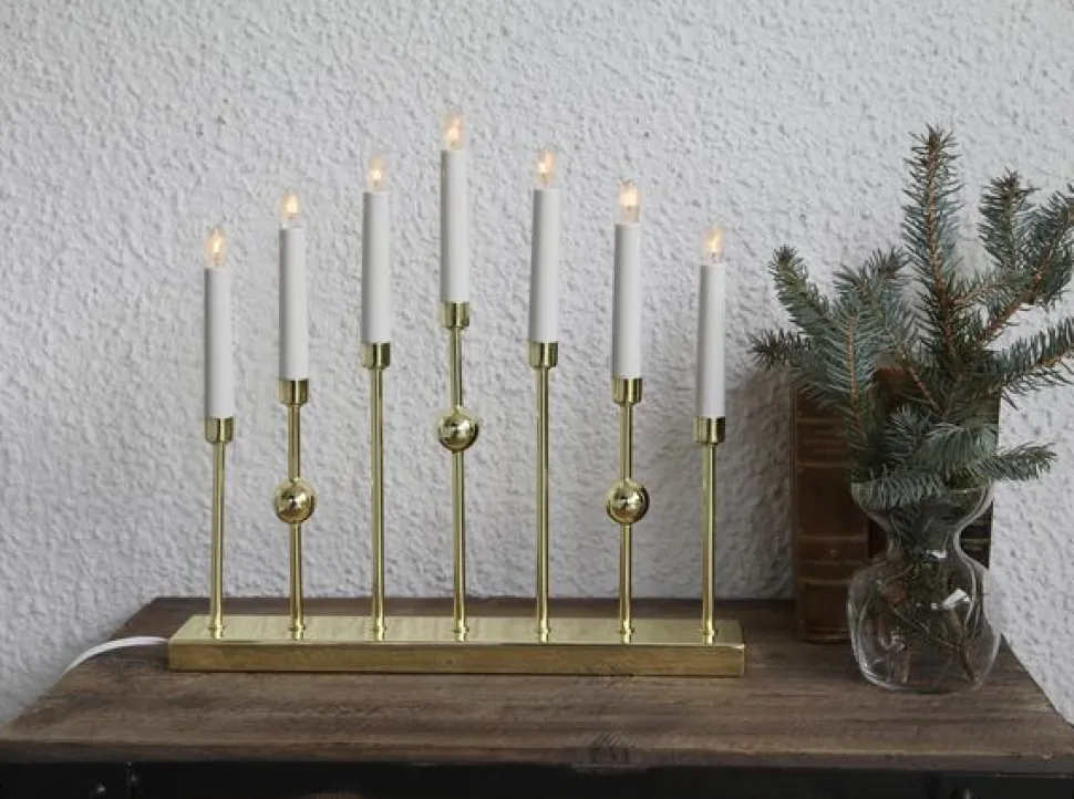 Ljusstake 'Gustavo' - Mässing
