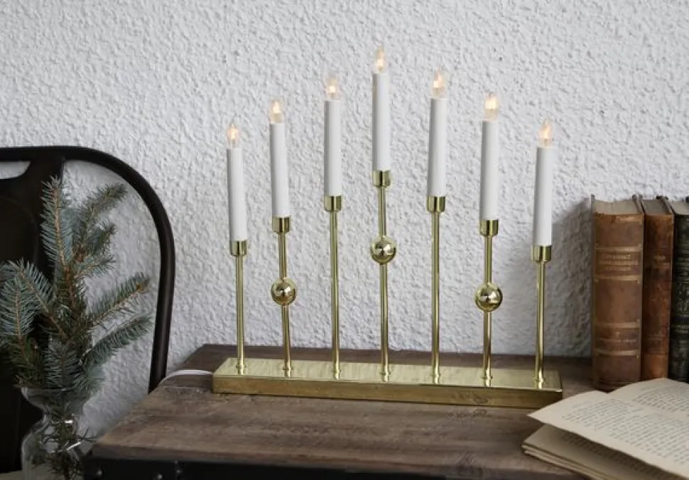 Ljusstake 'Gustavo' - Mässing