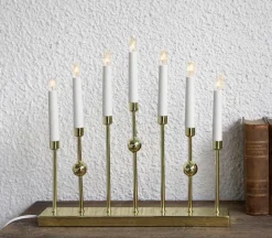 Ljusstake 'Gustavo' - Mässing