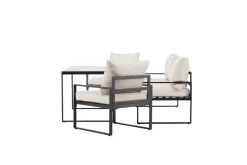 Loungeset 'Vico' - Svart