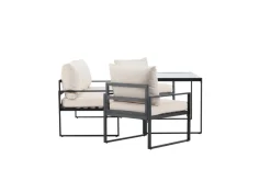 Loungeset 'Vico' - Svart