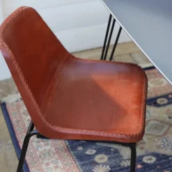Loungestol Vintage - Läder/Järn