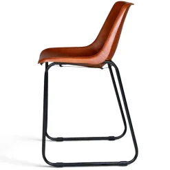 Loungestol Vintage - Läder/Järn