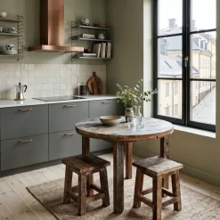 Matbord 'Birka' Runt 105x105cm - Vintage