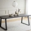 Matbord 'Brooklyn' 220x95cm - Mörkbrun/U-ben