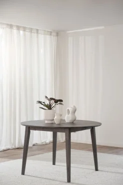 Matbord 'Filippa' Runt 120cm - Mörkbrun