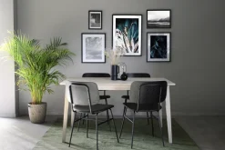 Matbord 'Filippa' 140x90cm - Vitpigmenterad