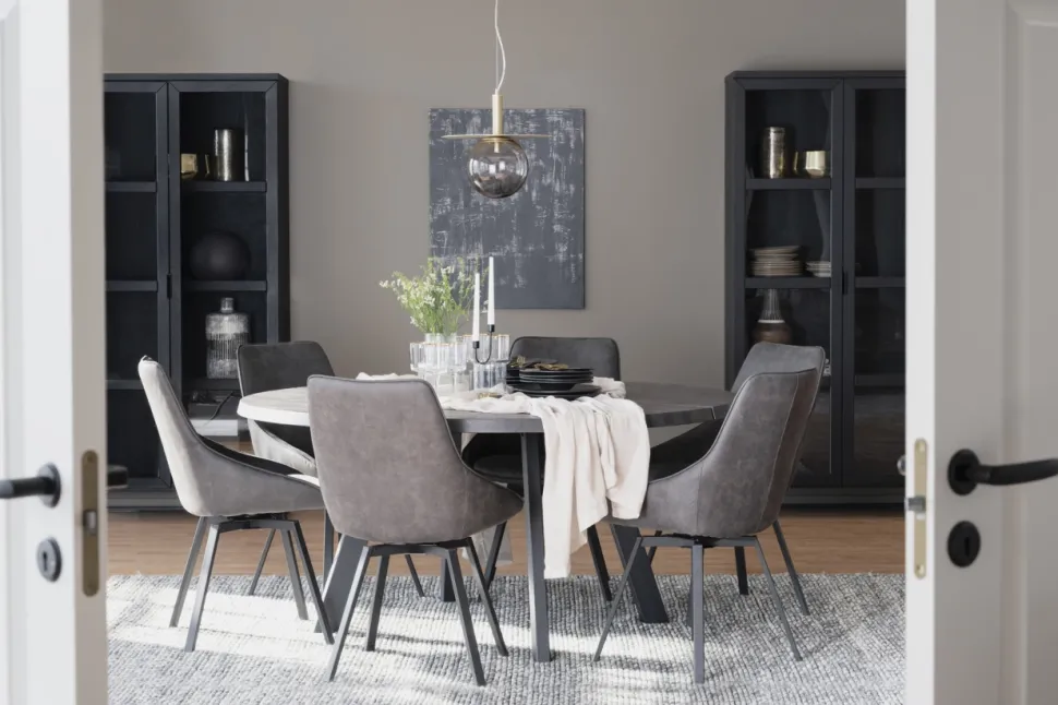 Matbord 'Fred' Runt 160cm - Brun