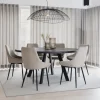 Matbord 'Fred' Runt 160cm - Svart