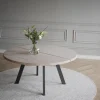 Matbord 'Fred' Runt 160cm - Vitpigmenterad