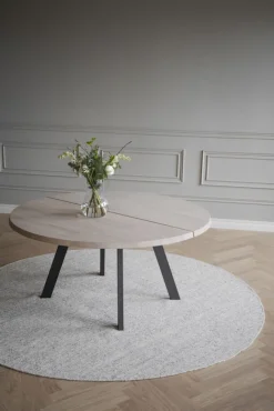 Matbord 'Fred' Runt 160cm - Vitpigmenterad